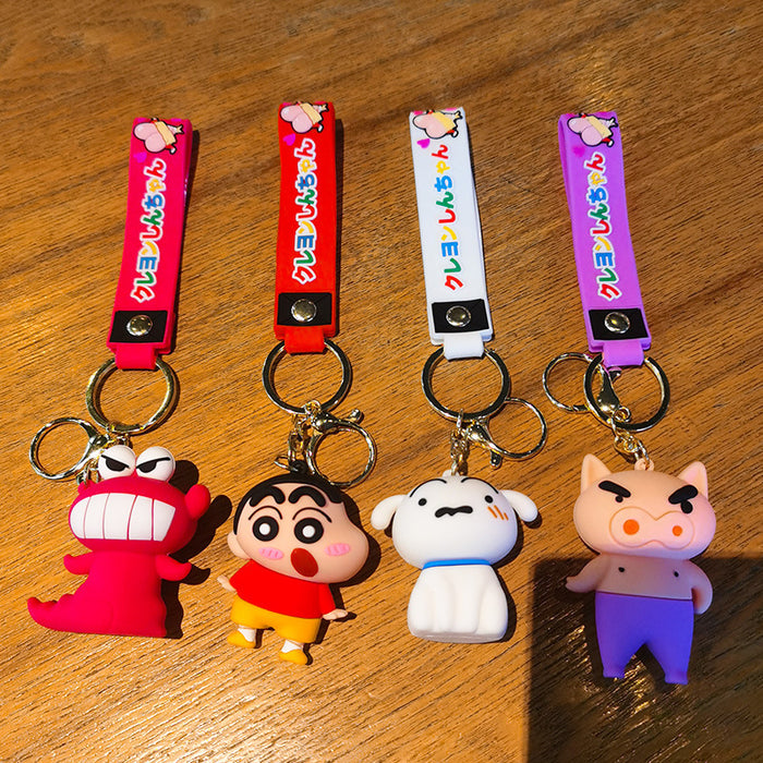 Wholesale Cartoon 3D Doll Rubber Keychain JDC-KC-Tingm046