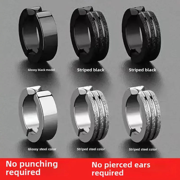 Wholesale High end earrings with frosted ear bone clips, fashionable and personalized temperament
