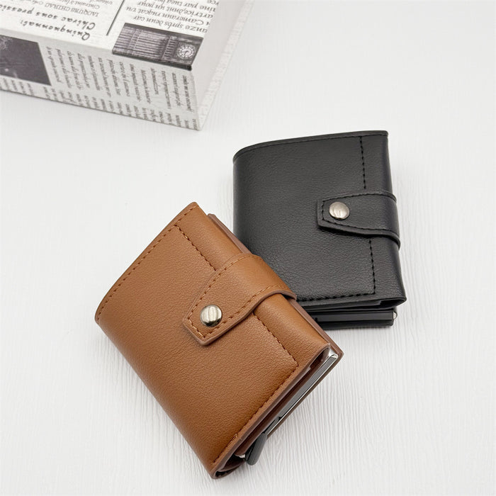 Wholesale Stylish Men' s Anti-Skimming Multifunctional Wallet with PU Leather Card Holder MOQ≥2