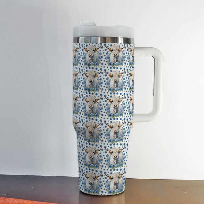 Wholesale Western Cowboy 40oz Stainless Steel Tumbler with Handle Car Cup MOQ≥2
