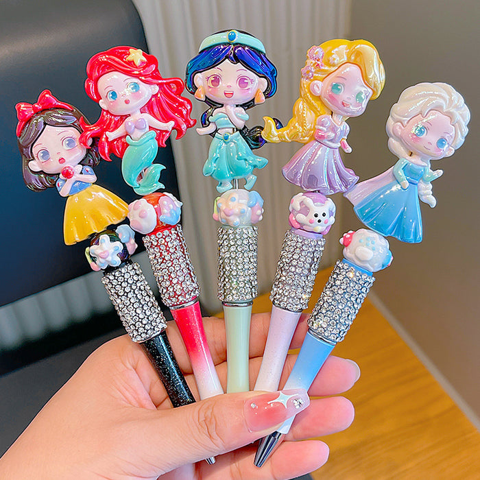 Wholesale Cartoon Rotating Gel Pen Cute Beaded Pen Student