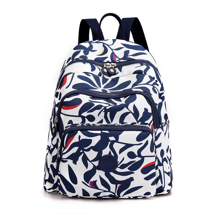Wholesale Casual large capacity backpack for women fashion printed travel backpack nylon fabric commuter trendy backpack