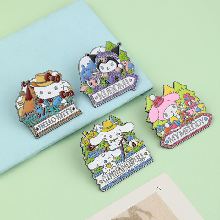 Wholesale Metal Badge Cartoon Cute Bag Brooch Accessories
