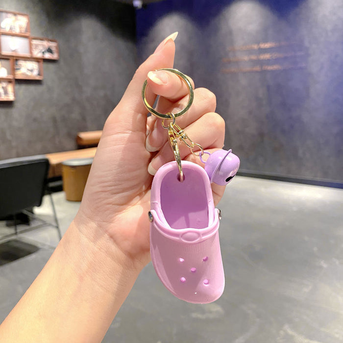 Wholesale Chic Slipper Keychain Metal Keyring Bag Charm MOQ≥2