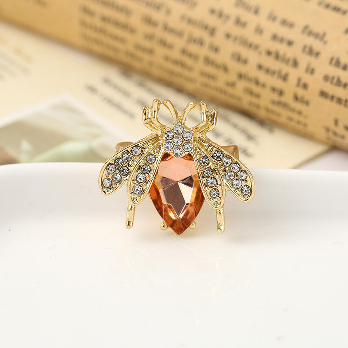 Wholesale Versatile bee zircon mini brooch