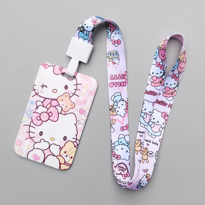 Wholesale Cartoon Style Plastic Card Holder With Neck Strap For Everyday Campus Use Stylish Gift