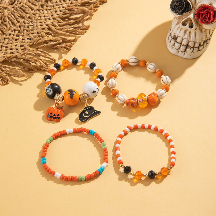 Wholesale Halloween Ghost Bat Bracelet  Bead Bracelet suit Halloween Bracelet
