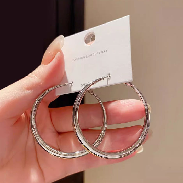 Wholesale Circle Earrings Women's Exaggerated Simple Cold Wind Earrings Niche