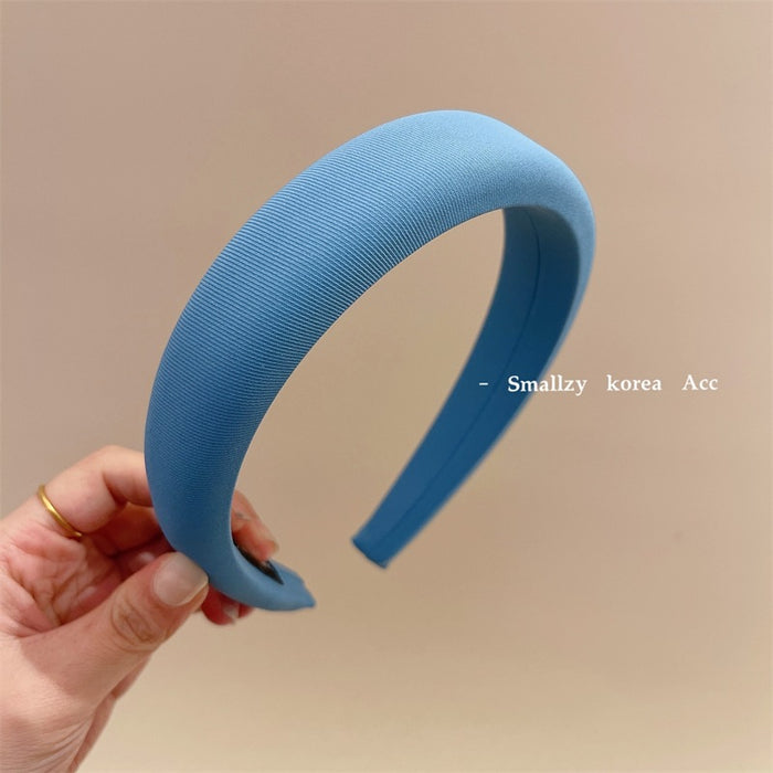 Wholesale Solid color fabric headband with versatile hair clips and external headband