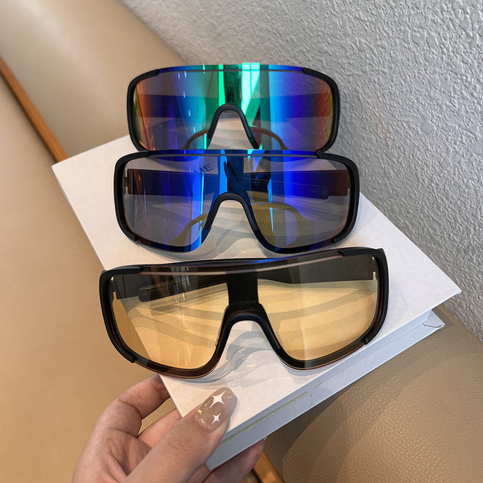 Wholesale New cycling glasses, outdoor sports windproof and eye protection, large frame sunglasses, resin sunglasses, hiking goggles