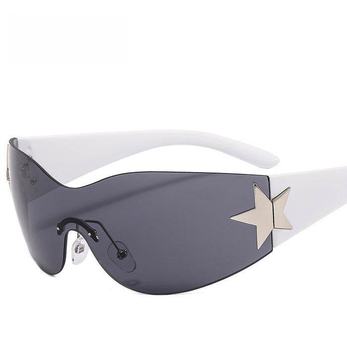 Wholesale Surrounding pentagram sunglasses, fashionable sunglasses