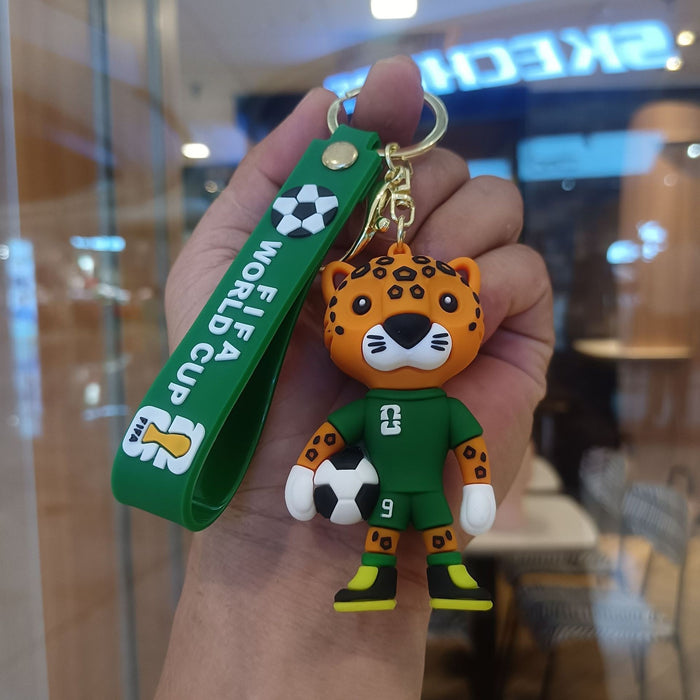 Wholesale Cartoon Football Commemorative Keychain