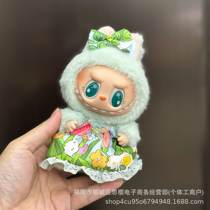 Wholesale 17cm Plush Doll Pendant Sitting Dress Replacement Set