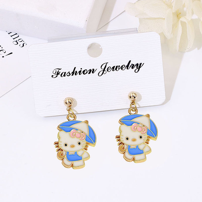 Wholesale S925 Silver Cartoon Earrings Flower Design Fashion Accessory Gift MOQ≥2
