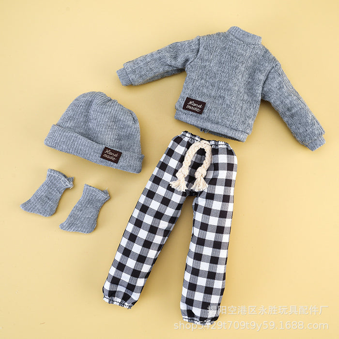 Wholesale Sweater doll change clothes 12 inch pants hat socks