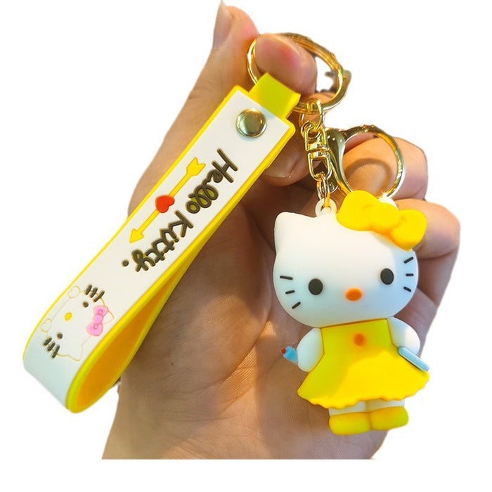 Wholesale Cartoon Silicone Doll Keychain JDC-KC-Tingm308