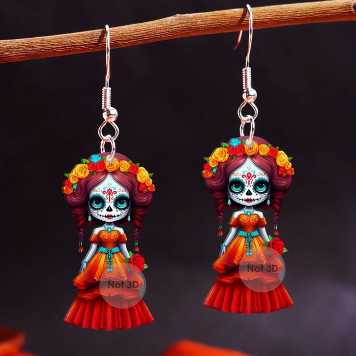 Wholesale Acrylic Halloween Character Earrings JDC-ES-Yujin001