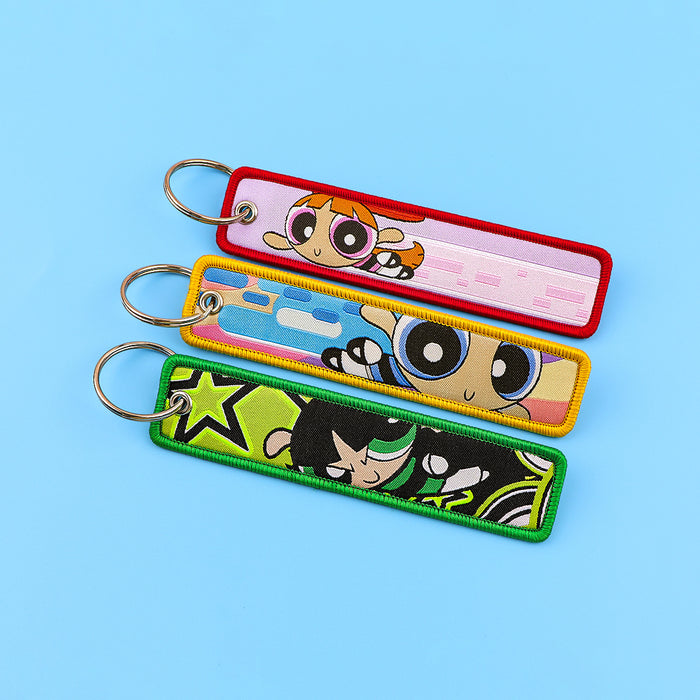 Wholesale Cartoon fabric anime keychain