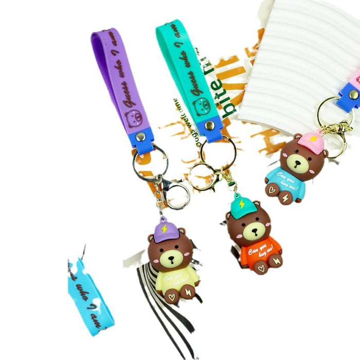 Wholesale Rubber Cartoon Doll Keychain JDC-KC-Yexiang017