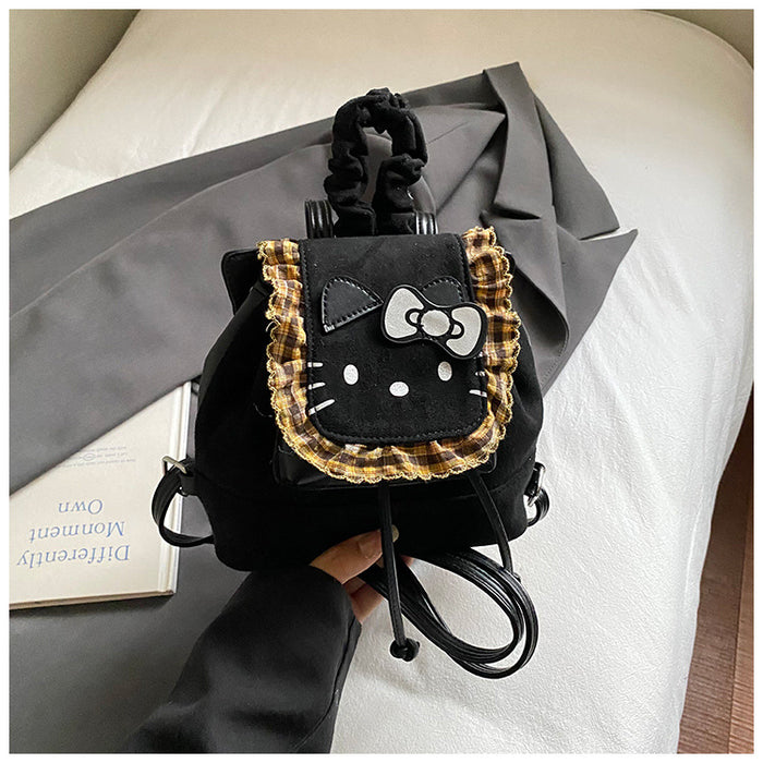 Wholesale PU cute cartoon retro style backpack bags for autumn and winter.