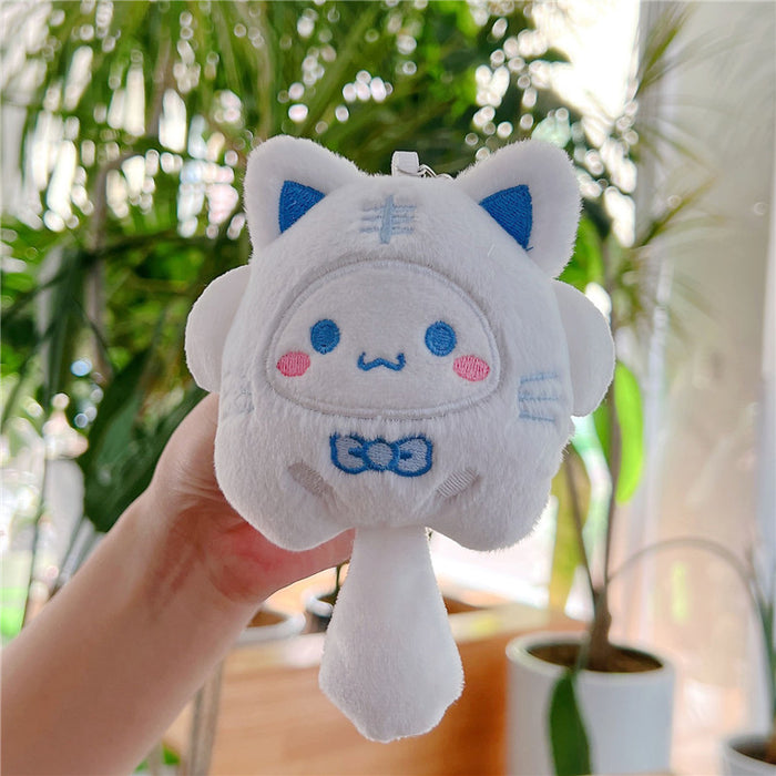 Wholesale Cute plush pendant lucky sanliou  doll keychain