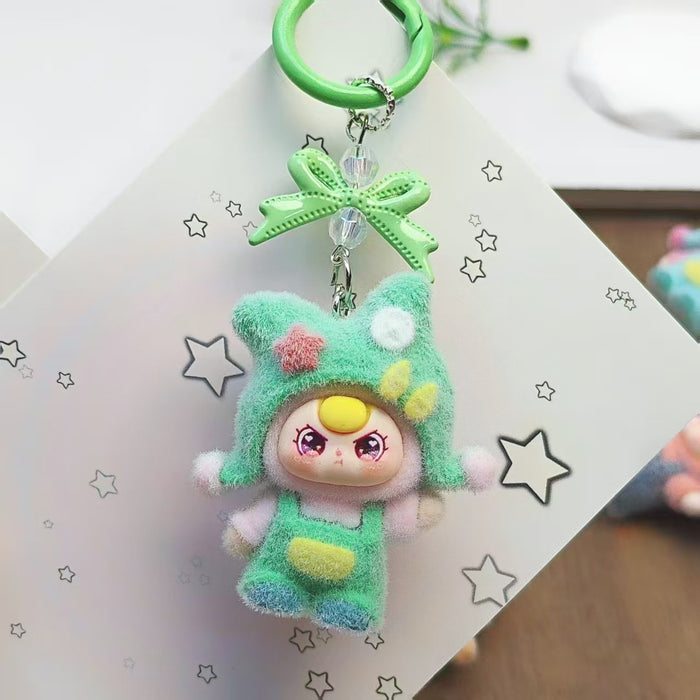 Wholesale Flocked hat keychain phone charm