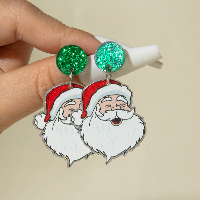 Wholesale Simple and unique acrylic Christmas earrings