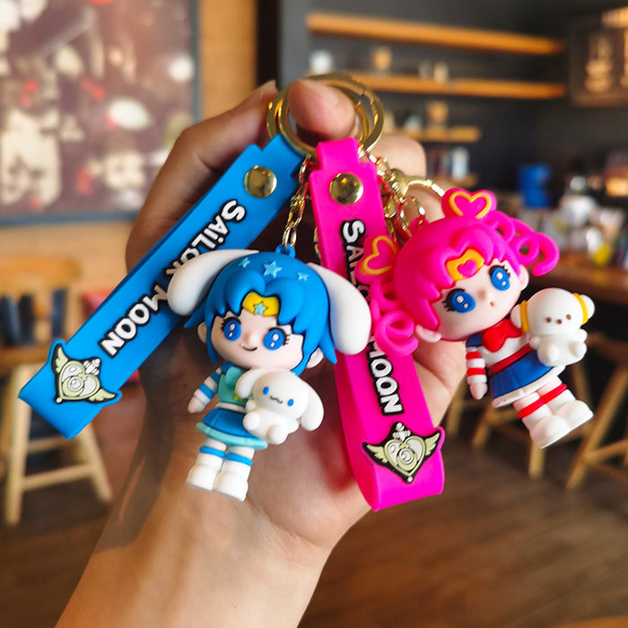 Wholesale Cartoon Silicone Doll Keychain JDC-KC-Tingm200