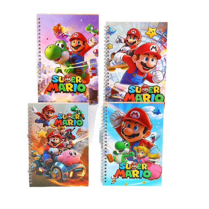 Wholesale 4pcs Spiral Notebook Lined Pages Gamer Diary Boutique Gift