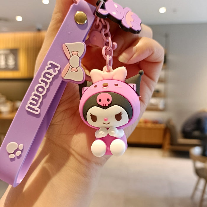 Wholesale Silicone Cartoon Doll Keychain JDC-KC-MingT157