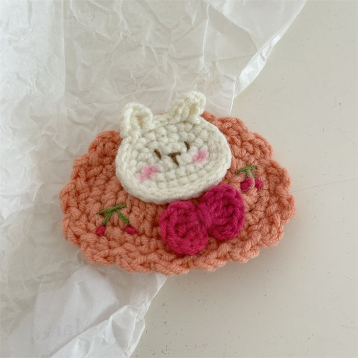 Wholesale Crochet Handmade Embroidered Cute Hair Clips