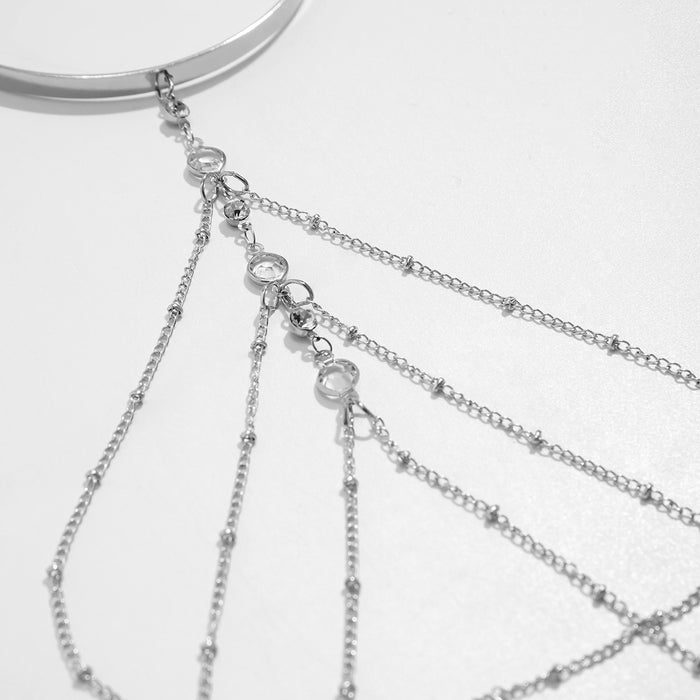 Wholesale Simple tassel chain arm bracelet, fashionable and sexy multi-layer tassel bracelet with inlaid arm chain