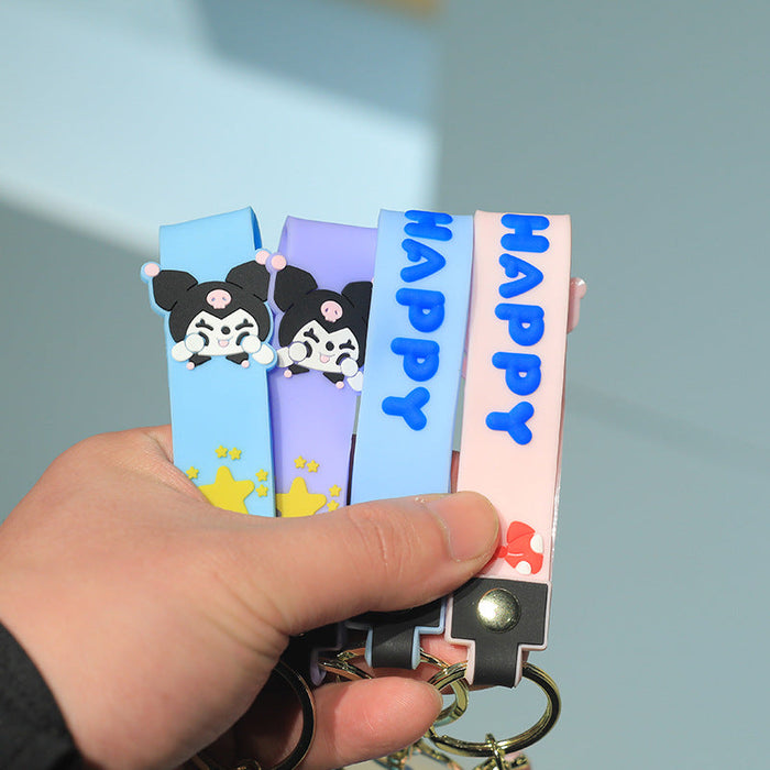 Wholesale Pink Cartoon Keychain JDC-KC-NiuTe001