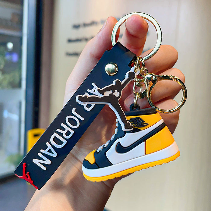 Wholesale Cartoon 3D Basketball Shoes Silicone Doll Keychain JDC-KC-MZL002