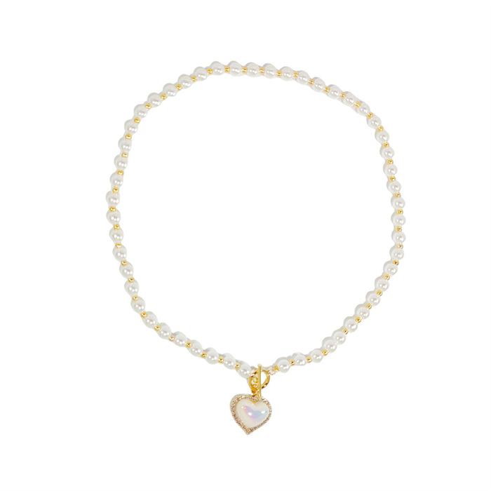 Wholesale Personalized design, clavicle chain, simple temperament, elegant heart, necklace, retro heart