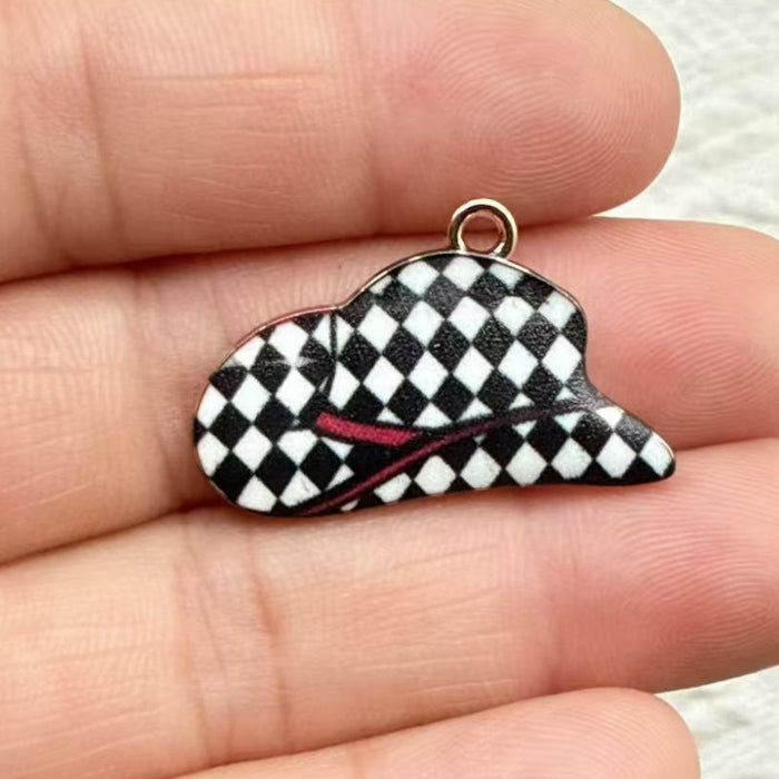 Wholesale 10pcs Alloy Vintage Western Cowboy Printed Boots Keychain Pendant Backpack DIY Jewelry Accessories