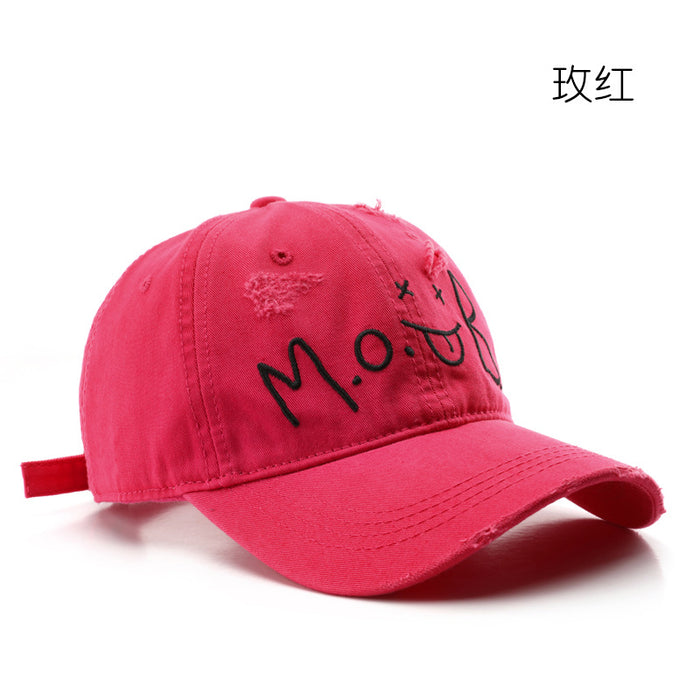 Wholesale Letter Embroidery Cotton Fashionhat Baseball Cap Outdoor Sports Travel Sun Protection JDC-FH-TuL005