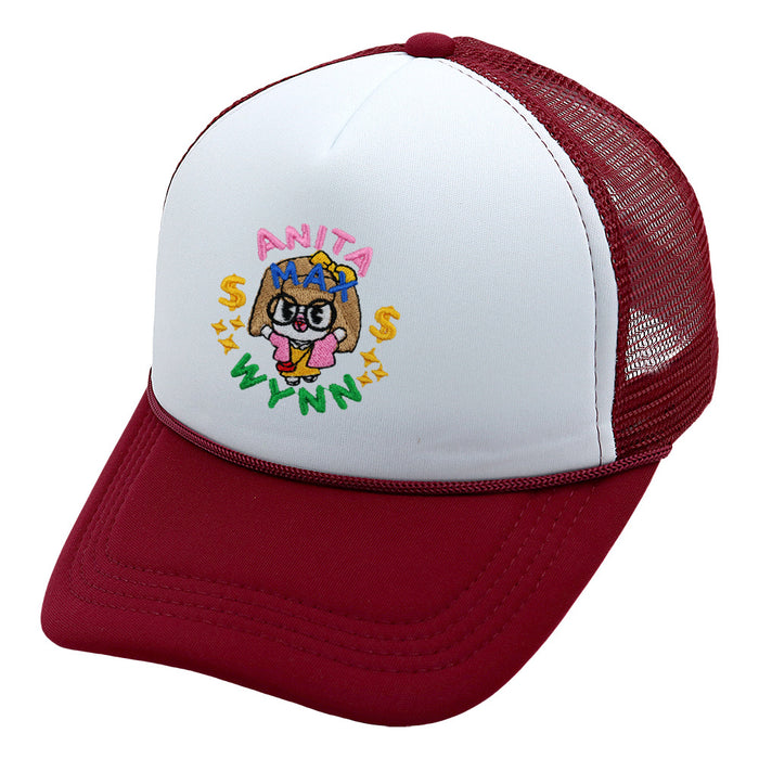 Wholesale Cotton Embroidered Trucker Hat Summer Mesh Cap Baseball Cap JDC-FH-HaiPu003