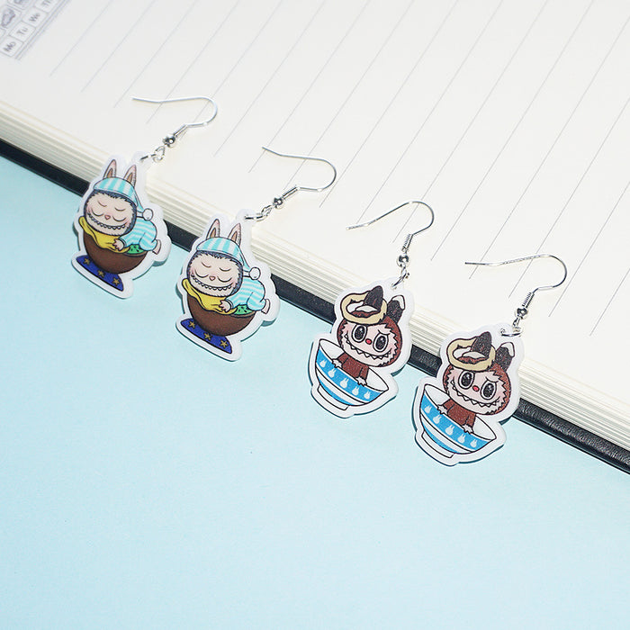 Wholesale Acrylic earrings cartoon cute earrings pendant jewelry