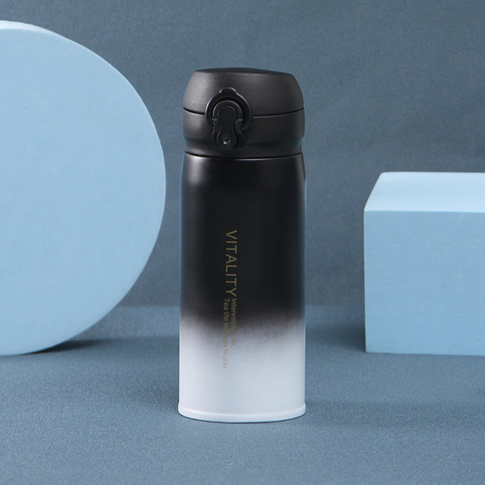 Wholesale Stainless steel thermos cup gradient color portable outdoor water cup gift cup