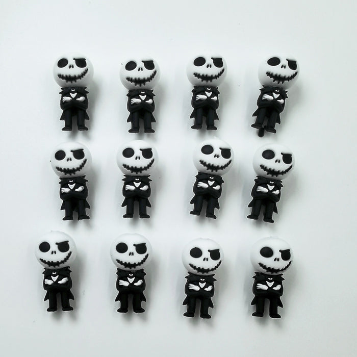 Wholesale Halloween 10PCS 3D Silicone Cartoon Focal Beads JDC-BDS-HKL014