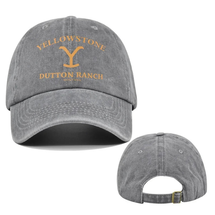 Wholesale Black Yellowstone Dutton Ranch Baseball Cap Letter Print Curved Brim Adjustable Summer Sun Hat Fashion Accessory For Boutique Resale