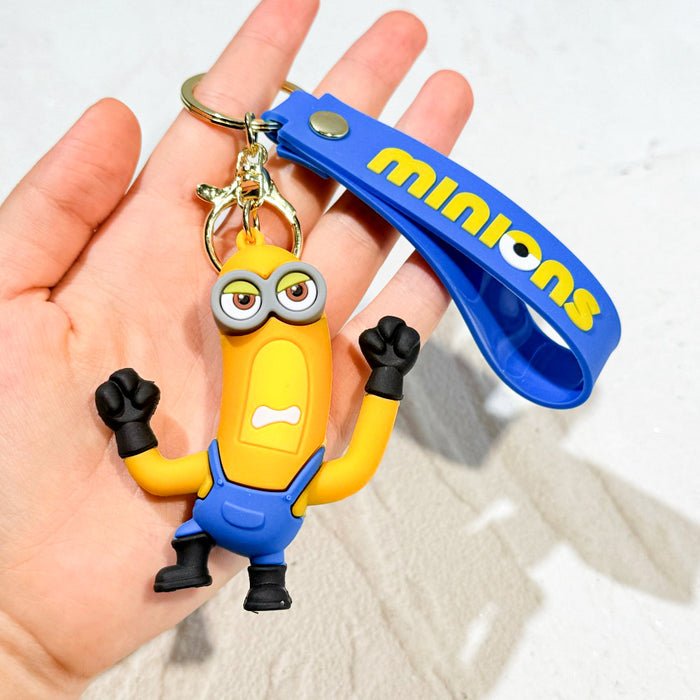 Wholesale pvc cartoon keychain cute car pendant doll machine gift Cute Keychain