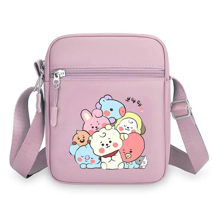Wholesale Trendy Cartoon Print PVC Small Shoulder Bag For Women Lightweight Casual Fashion Accessory