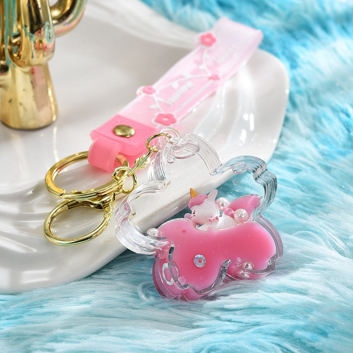 Wholesale Maca Dice in Oil Cherry Blossom Keychain