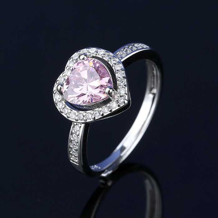 Wholesale Pink Crystal Zircon Necklace Set for Women