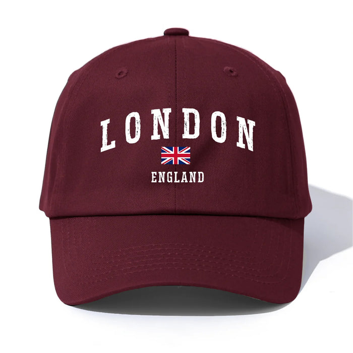 Wholesale Trendy London Flag Print Baseball Cap Adjustable Sun Protection Summer Hat