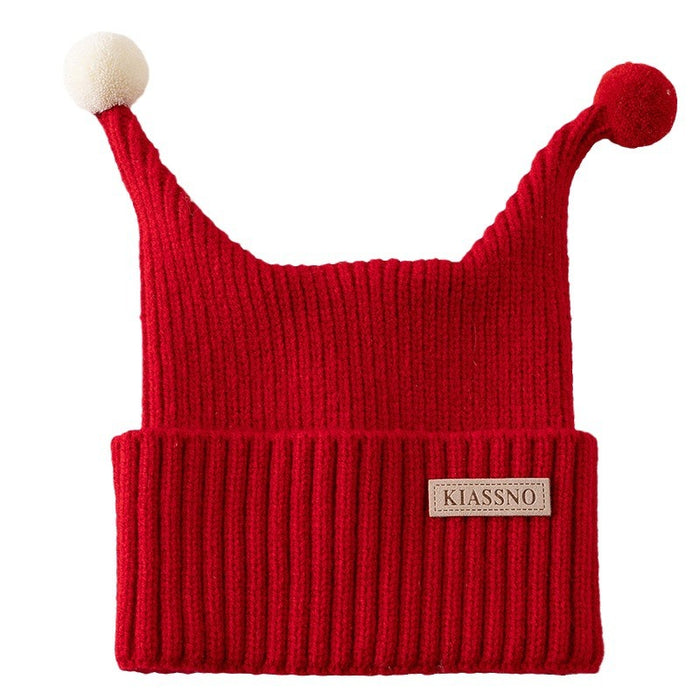 Wholesale Children' s Hat Winter Baby Wool Hat Knitted Christmas Warm