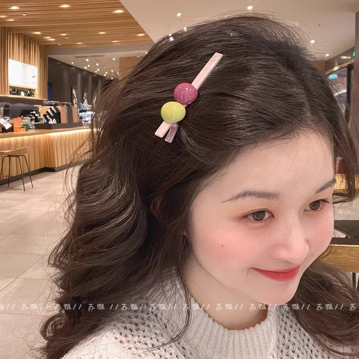 Wholesale   Color Bangs Hairpin Clip Women's Side Clip Hairpin Back Head Clip Headwear Duckbill Clip