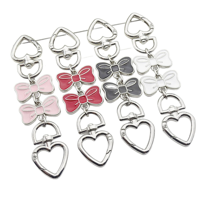Wholesale Bowknot extension chain bag strap Keychains